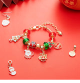 44-Piece Assorted Christmas Baubles Set with Elegant Designs in Wooden Gift Box - 3-6cm Decorative Ornaments for Tree, Home & Holiday Display(RC469-2) - Front View