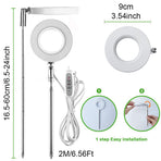 White Full Spectrum LED Grow Light with Telescopic Stake for Indoor Plants
