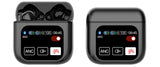 TWS Bluetooth Earbuds with 1.9 HD Touch Screen Case - ANC/ENC Noise Reduction(Black)