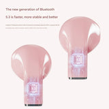 Mini True Wireless Bluetooth 5.3 Earbuds - Heart/Capsule Case, Touch Control, Auto-Connect(white) - 45-Degree Angle