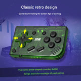 Mini Retro Pocket Game Controller - Multi-Platform Wireless Gamepad for Switch/PC/Android/iOS(black) - Front View