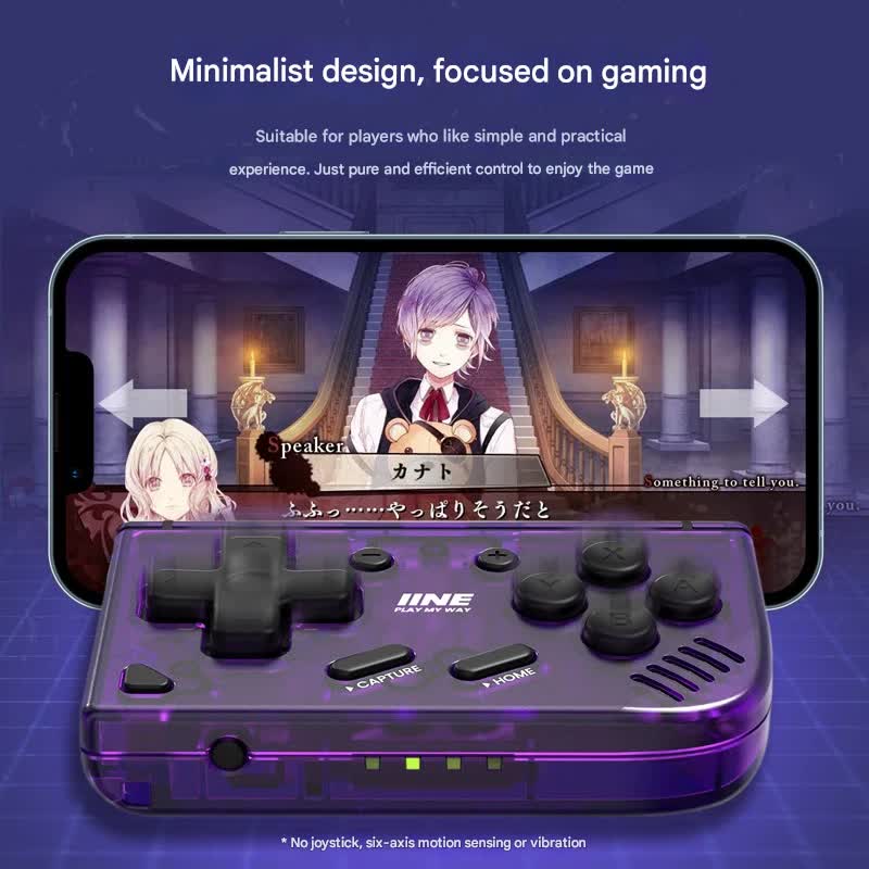 Mini Retro Pocket Game Controller - Multi-Platform Wireless Gamepad for Switch/PC/Android/iOS(black)