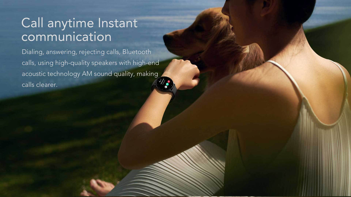 Feature-Rich Smartwatch: 1.28 HD Display  Bluetooth Calling Extensive Sports Tracking (black)