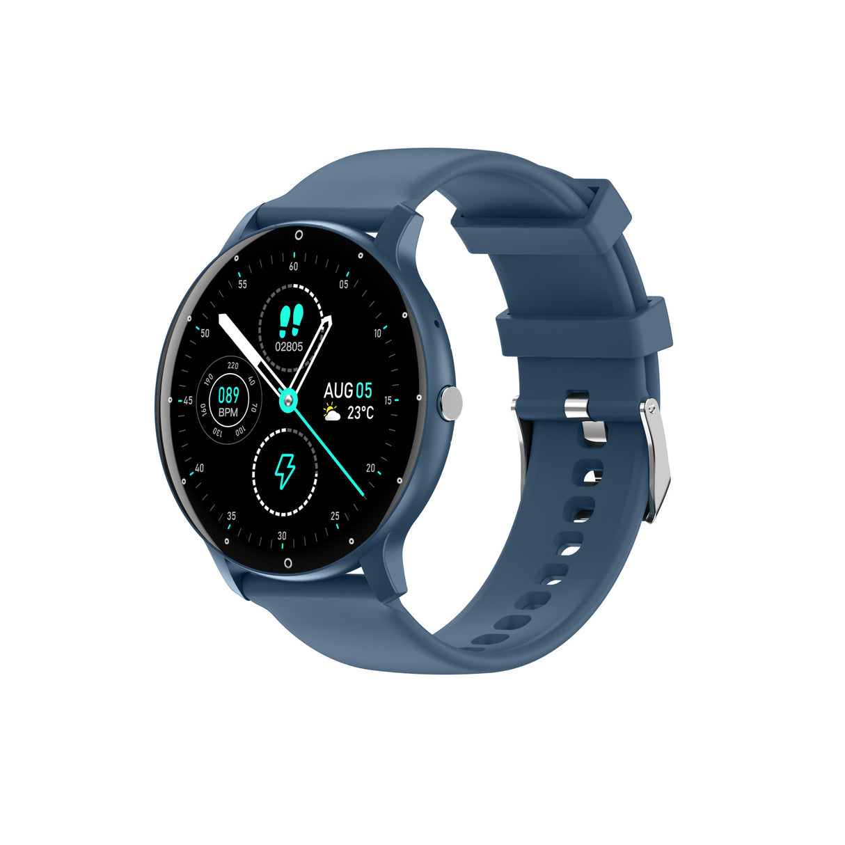 Feature-Rich Smartwatch: 1.28 HD Display  Bluetooth Calling Extensive Sports Tracking (blue)