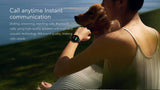 Feature-Rich Smartwatch: 1.28 HD Display  Bluetooth Calling Extensive Sports Tracking (yellow) - Top-Down View