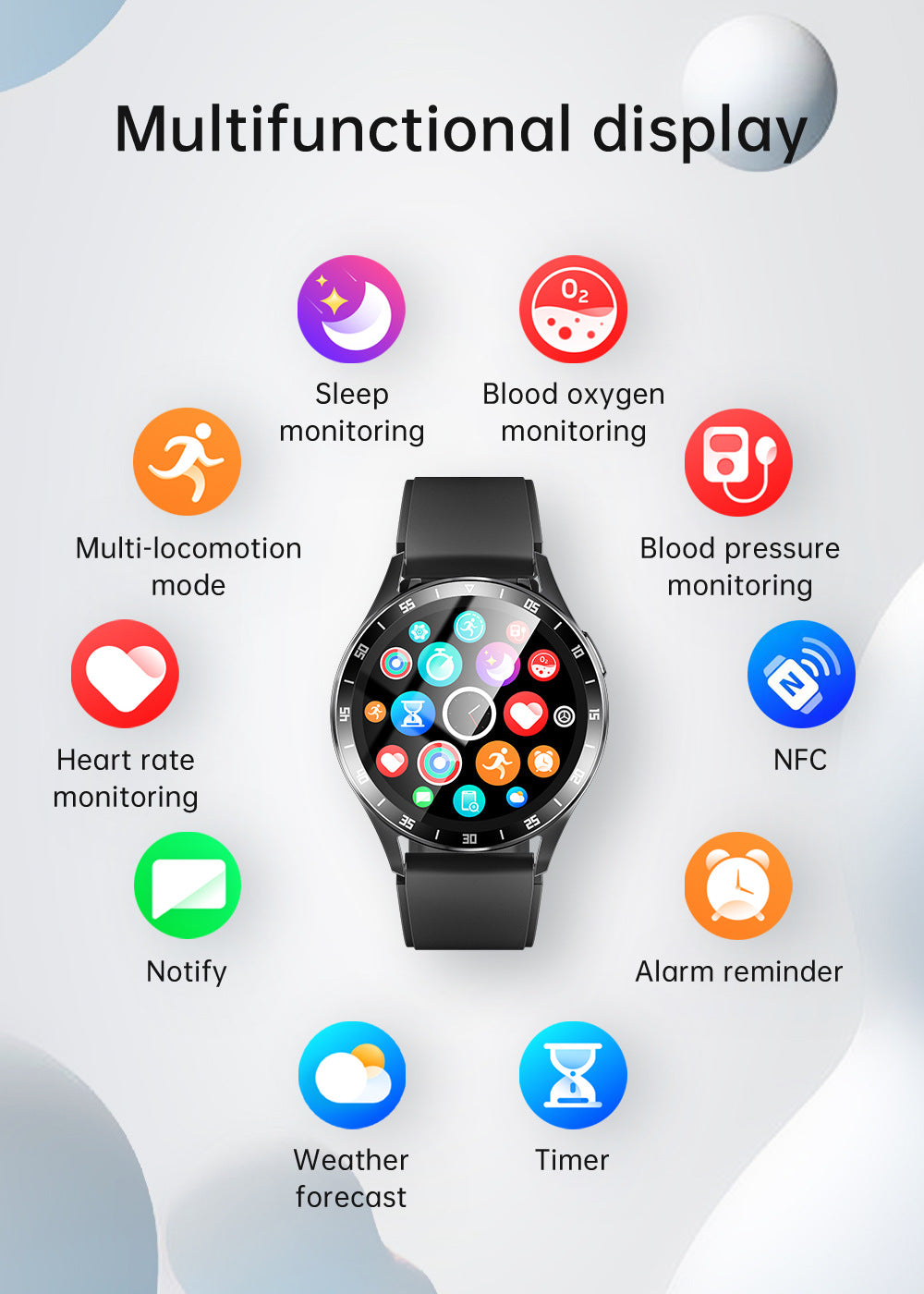 2-in-1 Smartwatch with Built-in TWS Earphones - IP67 Waterproof, Health Monitoring & CNC Metal Design(Black rubber)