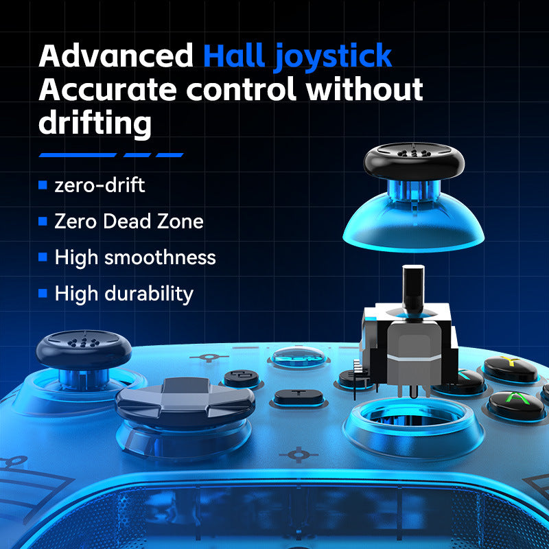 G6 Pro Wireless Gaming Controller - Hall Joysticks & Triggers, Multi-Platform, Six-Axis Gyro, Turbo & Macro(grey)