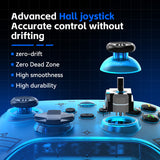 G6 Pro Wireless Gaming Controller - Hall Joysticks & Triggers, Multi-Platform, Six-Axis Gyro, Turbo & Macro(grey) - Top-Down View