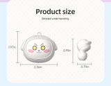 Fun Face-Changing TWS Earbuds with Rotating Case - Bluetooth 5.4, High-Quality Sound(Light Blue) - Close-Up Angle