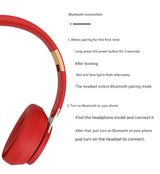 Wireless Bluetooth 5.0 Over-Ear Headphones - HIFI Deep Bass, Foldable Design, 10Hr Playtime(green) - Top-Down View