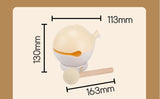 Portable rechargeable tapping control night light- 3-Level Dimmable Bedside Lamp(apricot) - 45-Degree Angle