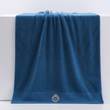 Premium Absorbent Cotton Towel Set - Soft Bath & Hand Towels with Double-Sided Plush(light gray) - Front View
