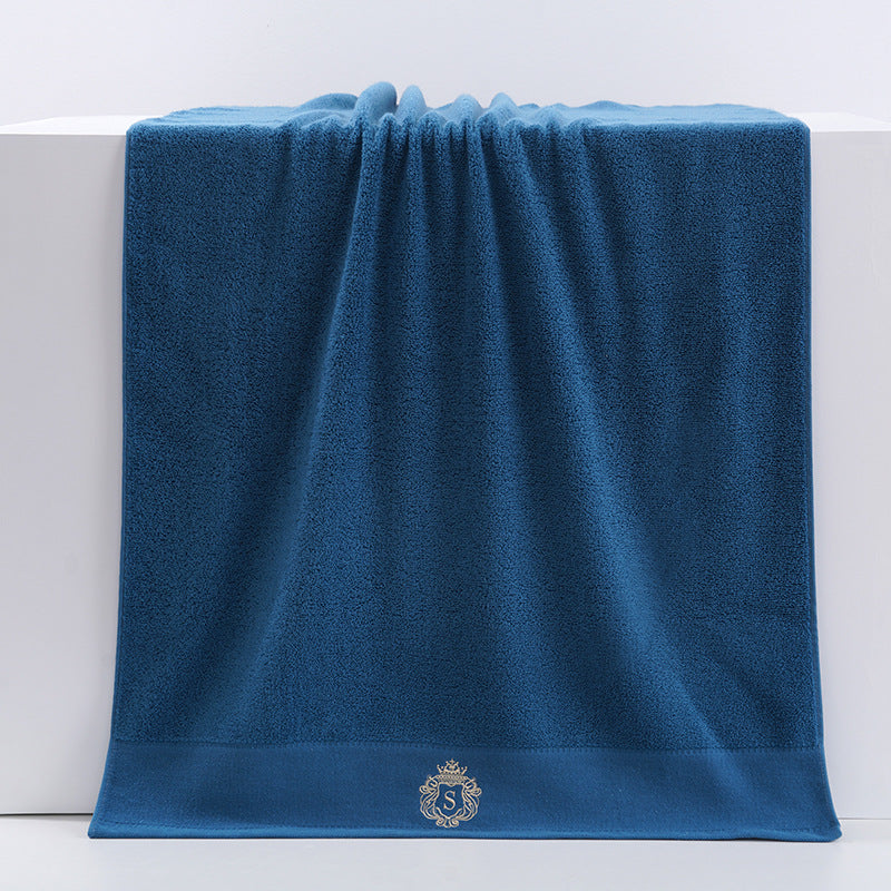 Premium Absorbent Cotton Towel Set - Soft Bath & Hand Towels with Double-Sided Plush(white)