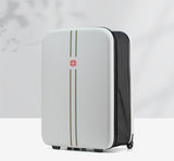 Compact Expandable Foldable Luggage - Reinforced Alloy Handle & Silent Wheels(white)