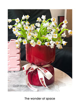 Artisan Handcrafted Ceramic Vase - Minimalist Home Decor with Stable Base(white) - 45-Degree Angle
