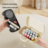 Complete Sewing Kit - Portable with Organized Compartments(red) - Top-Down View