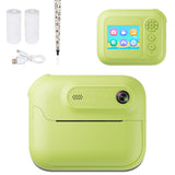 Kids Multi-Functional Camera Toy - Instant B&W Printing & Creative Stickers(yellow)