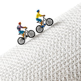 Premium Bath Mat with 8X Water Absorption & Non-Slip Base(Footprints by the seaside) - Front View