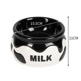 Premium Elevated Pet Bowl with Ergonomic 15? Tilt & Large Capacity(Milk bowl)