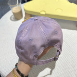 Adorable Cartoon Cat & Stars Baseball Cap - 100% Cotton, Adjustable Fit, Sun Protection(pink) - Rear View