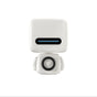 Mini Robot Style Bluetooth Speaker - Portable, 8-9 Hr Playtime, Built-in Mic & Lanyard(White)