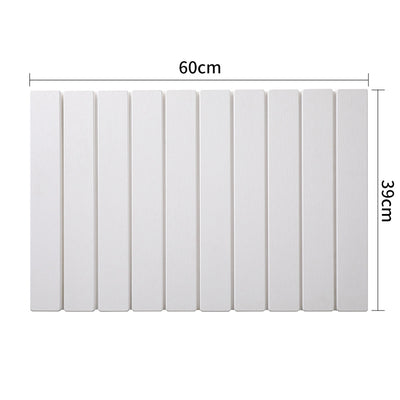 Collapsible Diatom Mud Bath Mat - Quick Dry, Non-Slip, Odor-Free Absorbent Pad(white)