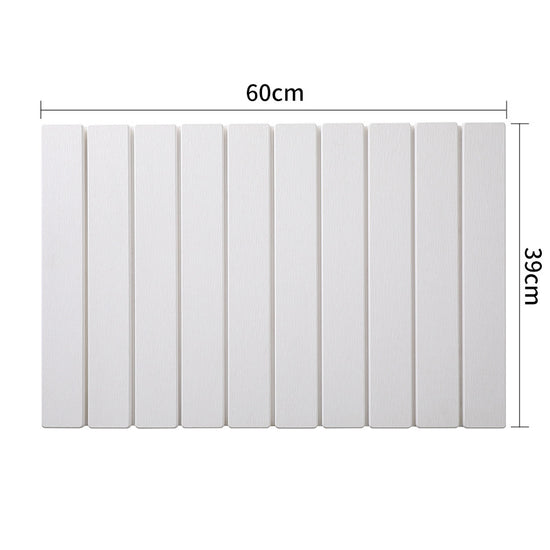 Collapsible Diatom Mud Bath Mat - Quick Dry, Non-Slip, Odor-Free Absorbent Pad(white)