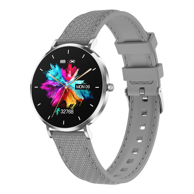 Elegant Women's Smartwatch - Ultra-Thin 6.8mm, 1.19 AMOLED Display Health Monitoring & Stainless Steel Mesh Band(Gray)