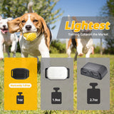 Ultra-Small & Lightweight Dog Training Collar with Remote - 3 Modes, Adjustable Levels, Fits All Sizes(black) - Side View