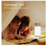 Portable LED Outdoor Camping Lantern - USB Rechargeable, 1200mAh Battery, Emergency Light(Brown) - Side View