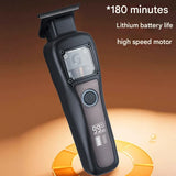 Professional Cordless Hair Clipper with Magnetic Motor - 9900 RPM, 180 Min Runtime, LCD Display & Dual Charging(gold)