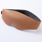 2pcs 3D Contour Blackout Sleep Mask - Ergonomic Eye Mask, Provides Total Darkness and Comfortable Sleep, Adjustable Strap(Champagne)