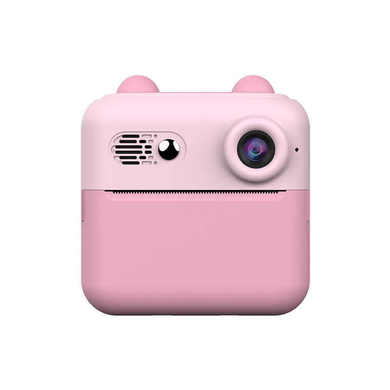 Kids Instant Print Digital Camera with 180? Flip Lens - 24MP Photos, 720P Video & Doodle Fun(pink)