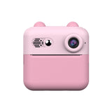 Kids Instant Print Digital Camera with 180? Flip Lens - 24MP Photos, 720P Video & Doodle Fun(pink)