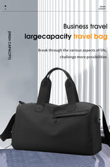 Large Capacity Travel Duffel Bag with Shoe Compartment & Wet Pocket - Multi-Purpose Gym & Weekend Bag(Pink) - Front View