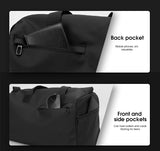 Large Capacity Travel Duffel Bag with Shoe Compartment & Wet Pocket - Multi-Purpose Gym & Weekend Bag(Pink) - 45-Degree Angle