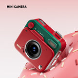 Mini Retro Keychain Camera - 48MP Photos, 1080P HD Video with Built-in Filters & Flash(red)