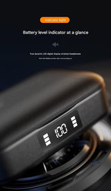 TWS Wireless Earbuds with Wireless Charging Case - Bluetooth 5.3, HiFi Audio, LED Display & Smart Touch Control(black) - Top-Down View