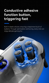 Multi-Platform Telescopic Gaming Controller - Hall Triggers, Esports 3D Joysticks & Macro Programming(white) - 45-Degree Angle