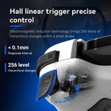 Multi-Platform Telescopic Gaming Controller - Hall Triggers, Esports 3D Joysticks & Macro Programming(white) - Side View