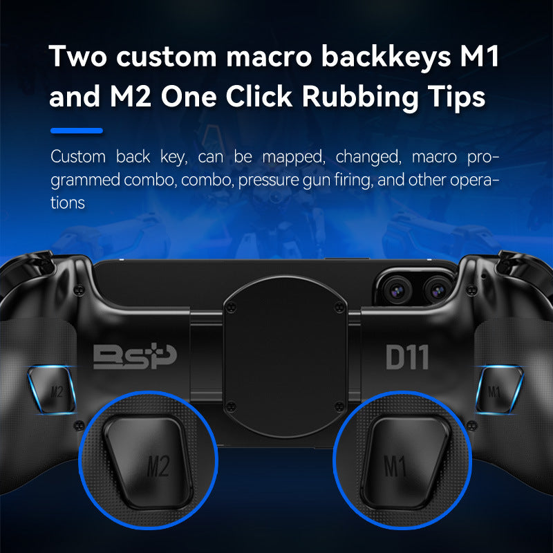 Multi-Platform Telescopic Gaming Controller - Hall Triggers, Esports 3D Joysticks & Macro Programming(white)