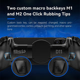 Multi-Platform Telescopic Gaming Controller - Hall Triggers, Esports 3D Joysticks & Macro Programming(White With radiator)