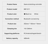 Multi-Platform Telescopic Gaming Controller - Hall Triggers, Esports 3D Joysticks & Macro Programming(White With radiator) - Extra Image