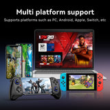 Multi-Platform Telescopic Gaming Controller - Hall Triggers, Esports 3D Joysticks & Macro Programming(black With radiator) - Side View