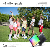 48MP Digital Camera with 16x Zoom & AF Autofocus - Full HD Vlogging Camera for Beginners & Kids(White) - Top-Down View