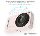 48MP Digital Camera with 16x Zoom & AF Autofocus - Full HD Vlogging Camera for Beginners & Kids(White) - Rear View