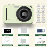 48MP Digital Camera with 16x Zoom & AF Autofocus - Full HD Vlogging Camera for Beginners & Kids(Green)
