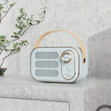 Portable Retro Bluetooth 5.0 Speaker - HIFI Sound, Multi-Function with TF Card, USB & AUX Input(Blue)