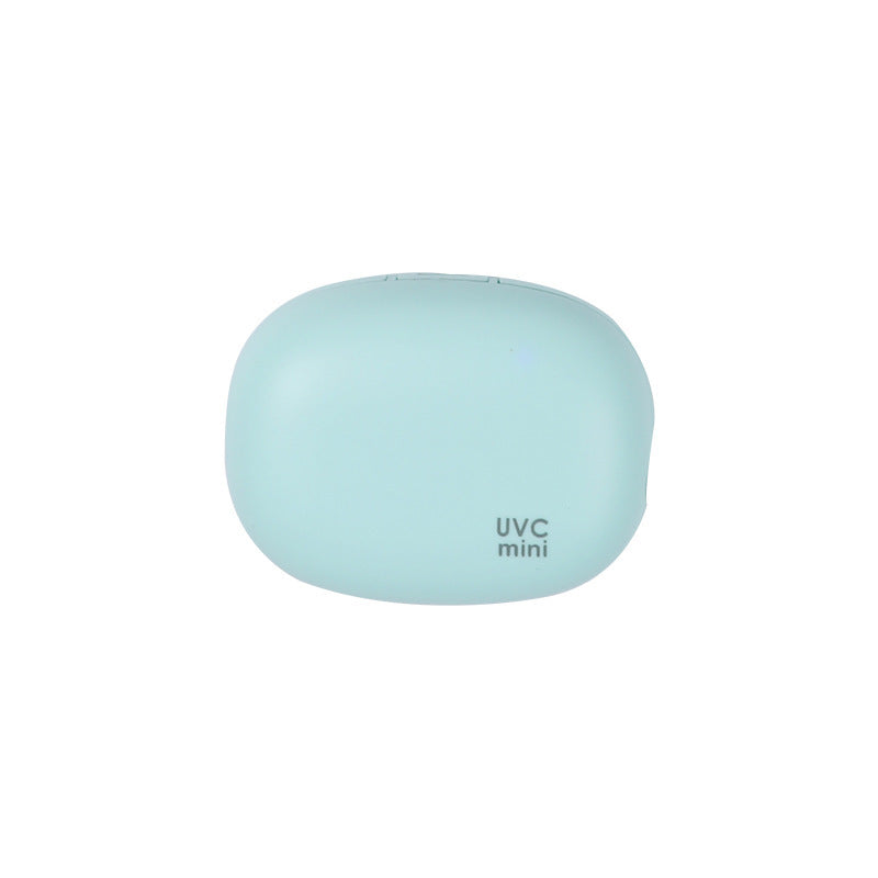 Portable UVC Toothbrush Sterilizer Case - 5-Minute Automatic Sanitizer, USB-C Rechargeable(green)