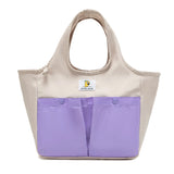 Insulated Lunch Tote Bag - Large Capacity, Multi-Pocket, Waterproof & Stain-Resistant Lining(Beige)